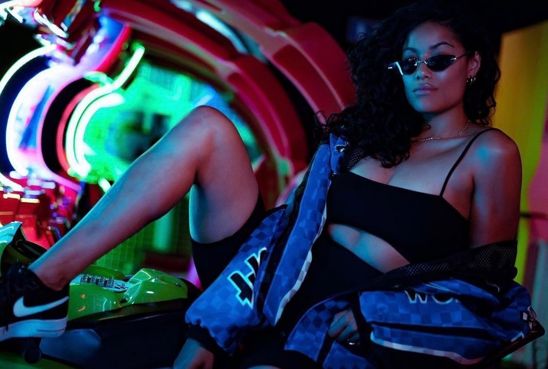 Arcade still, racing jackets and neon