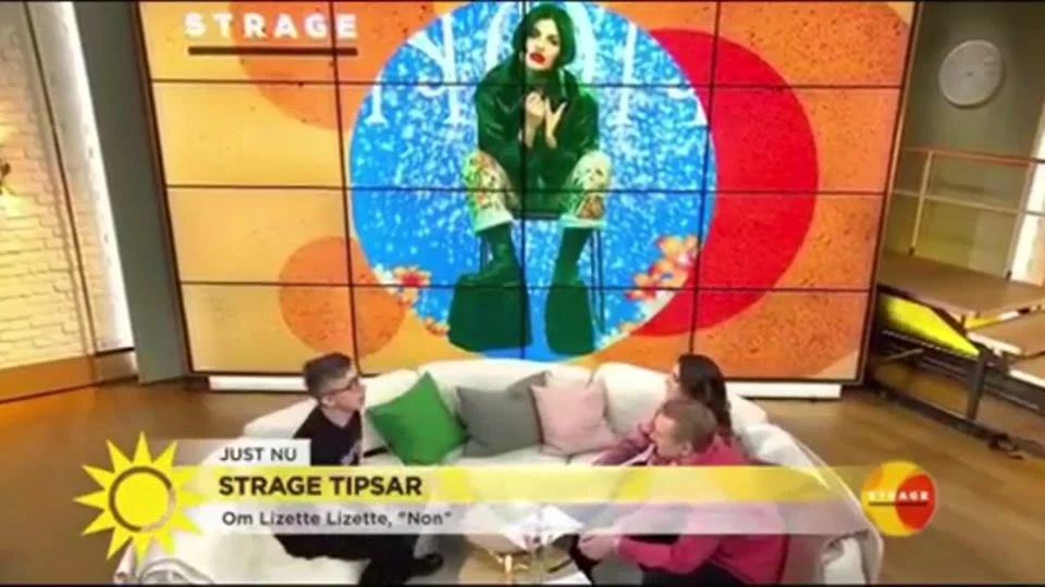 TV4 Nyhetsmorgon featuring the NON music video